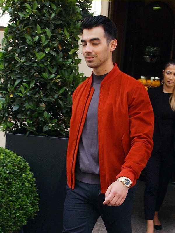 Joe Jonas Suede Leather Jacket