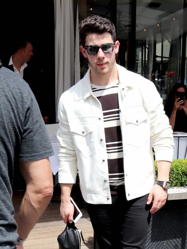 Nick Jonas White Jacket