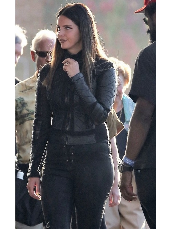 Lana Del Black Leather Jacket