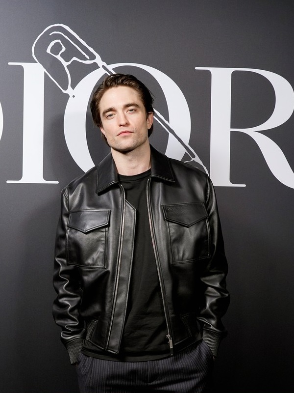 Robert Pattinson Black Leather Jacket